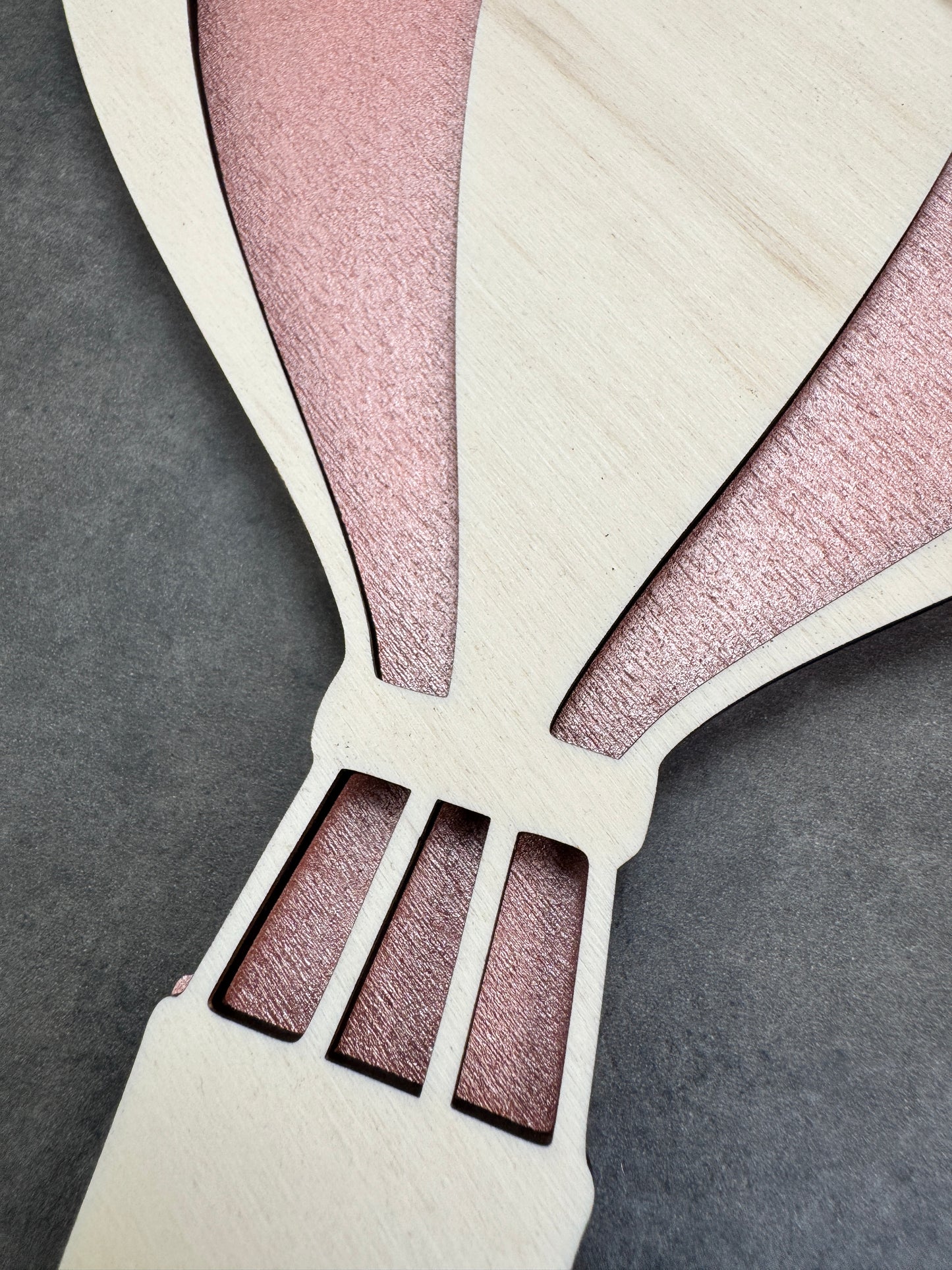 Fiocco nascita Mongolfiera in legno