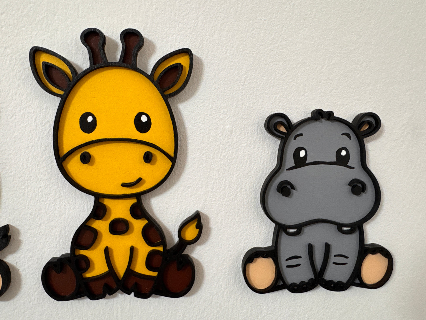 Animalettti Safari 3D in Legno da appendere