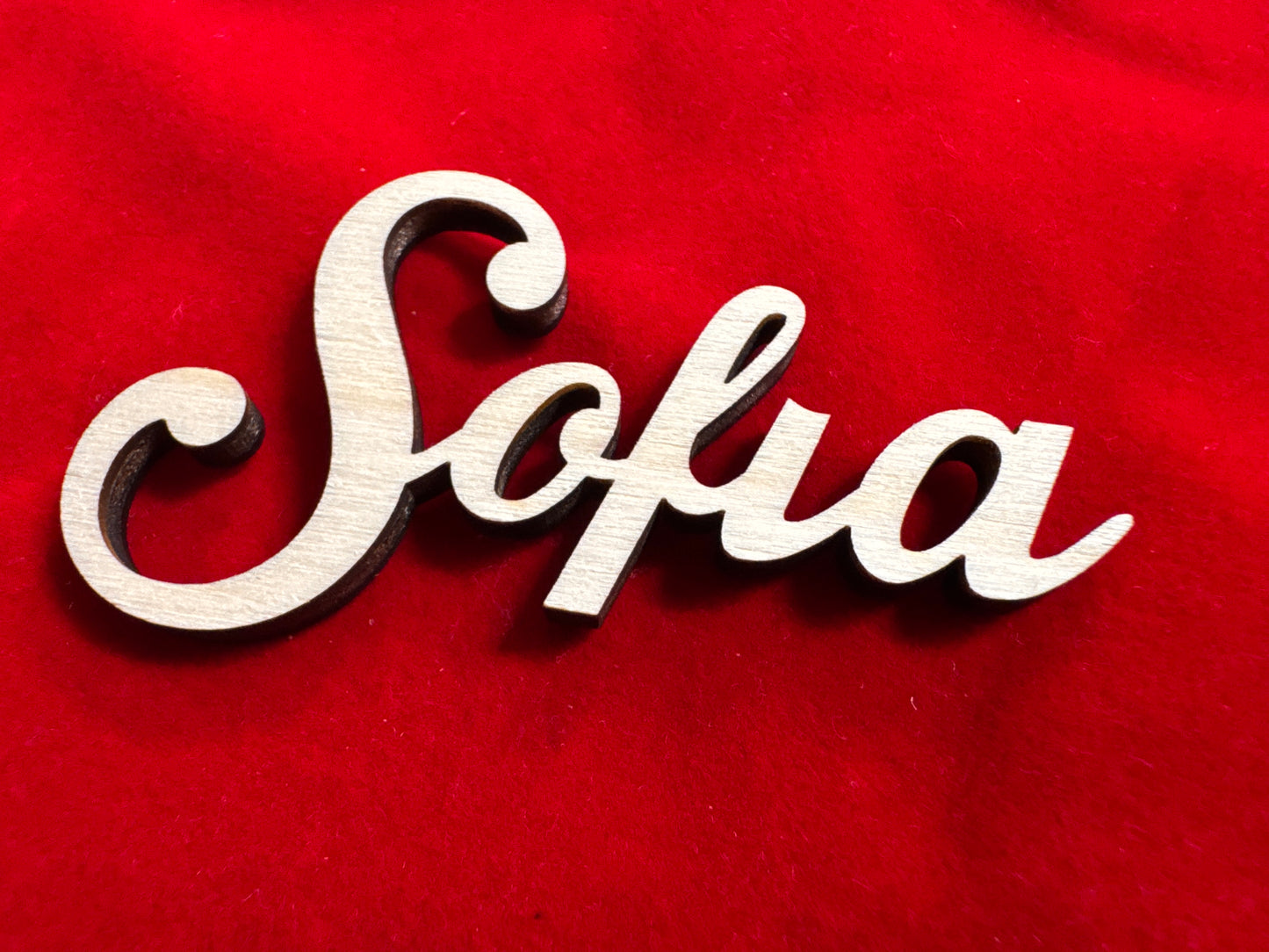 Segnaposto in Legno Personalizzato con Nome