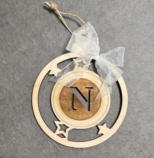 Pallina di Natale in Legno Squadra di Calcio