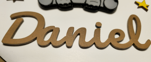 Fuoriporta in legno personalizzato con nome e Elefantino