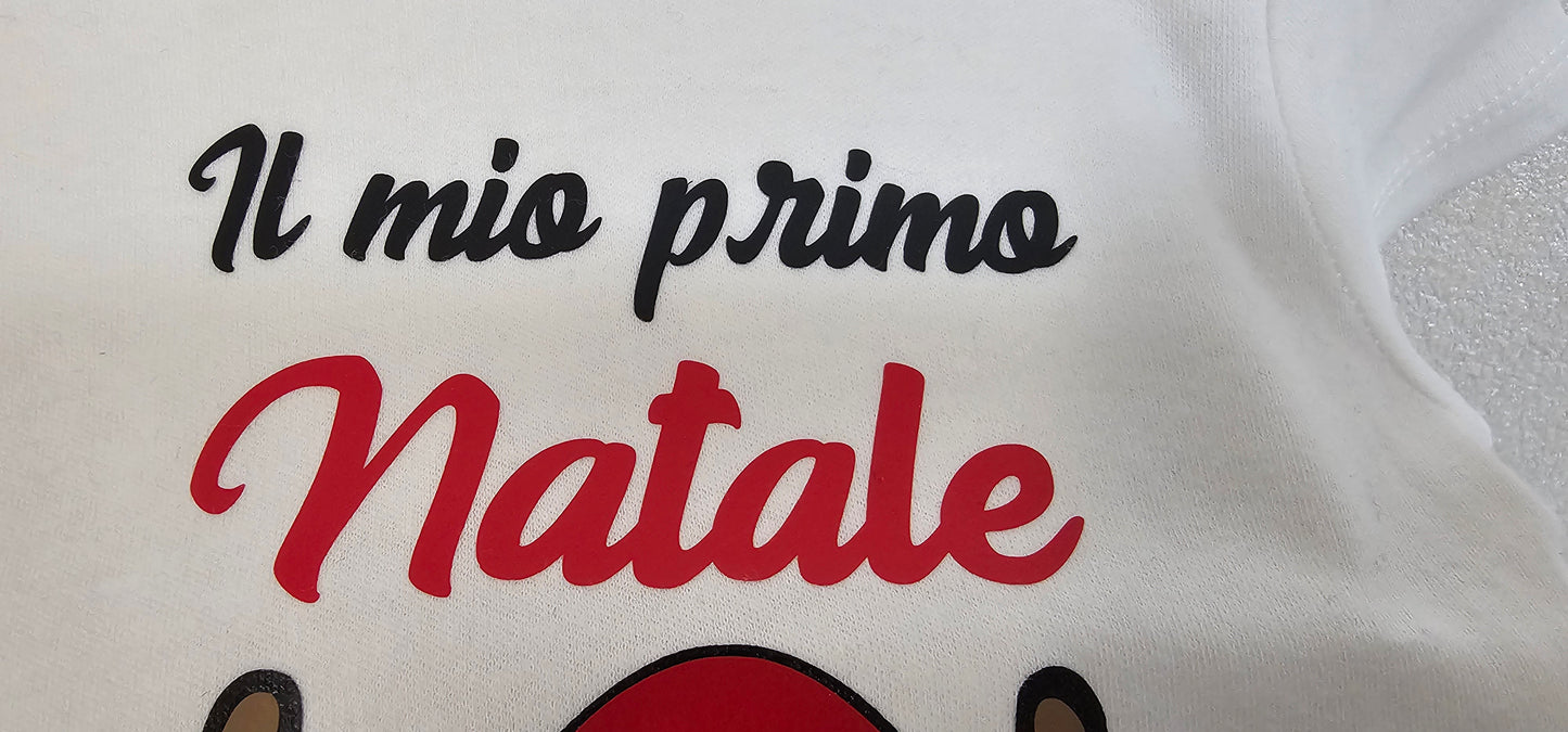 Body e Bavaglino Personalizzati “Il Mio Primo Natale”