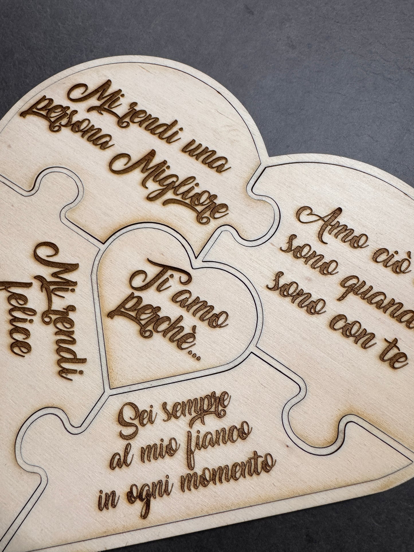 Cuore Puzzle "Ti amo perchè..."
