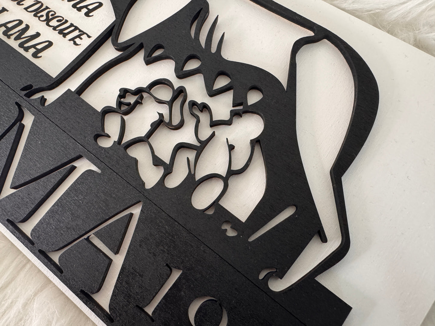 Targa in Legno 3D “La Roma non si discute, si ama”