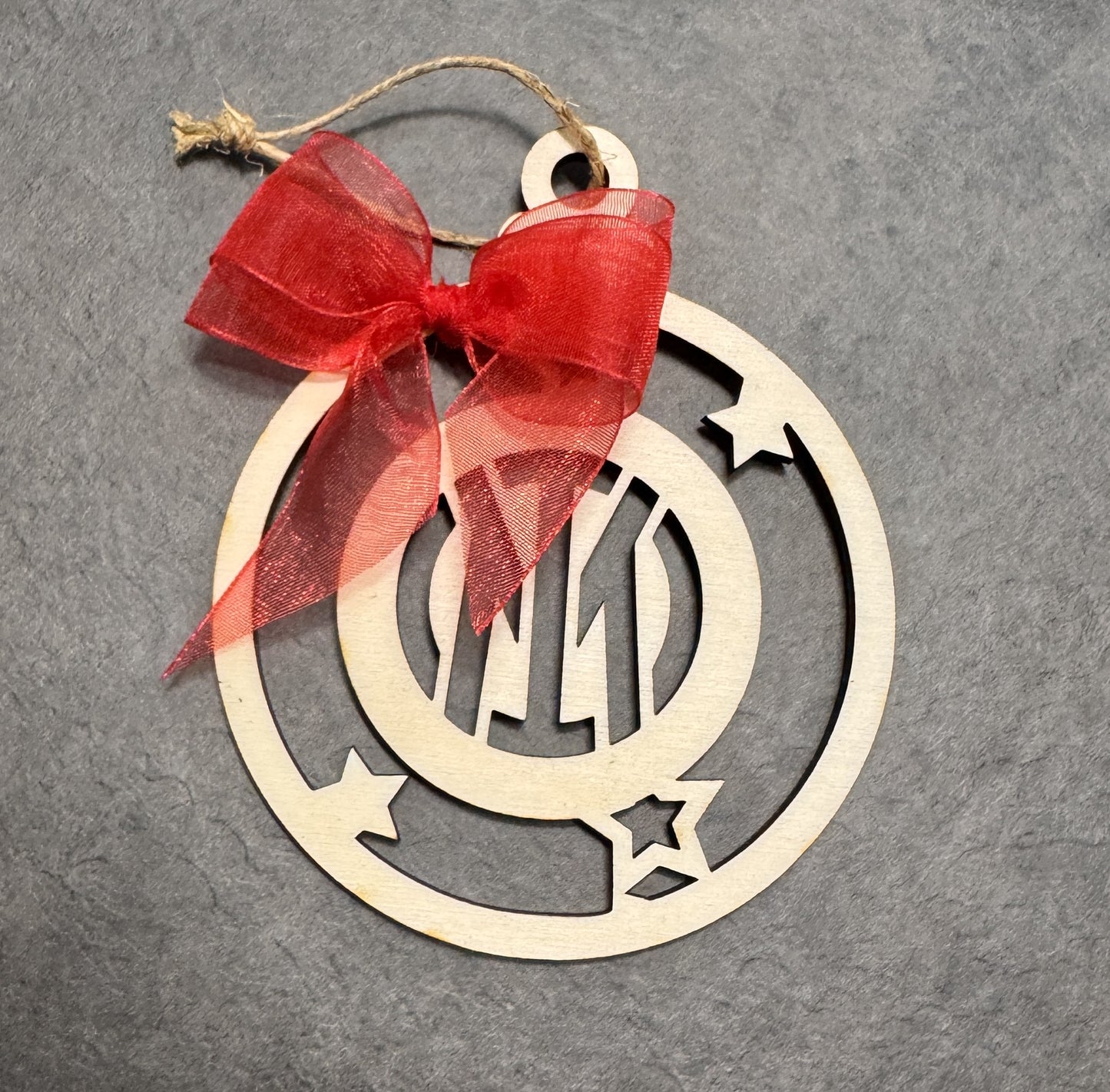 Pallina di Natale in Legno Squadra di Calcio