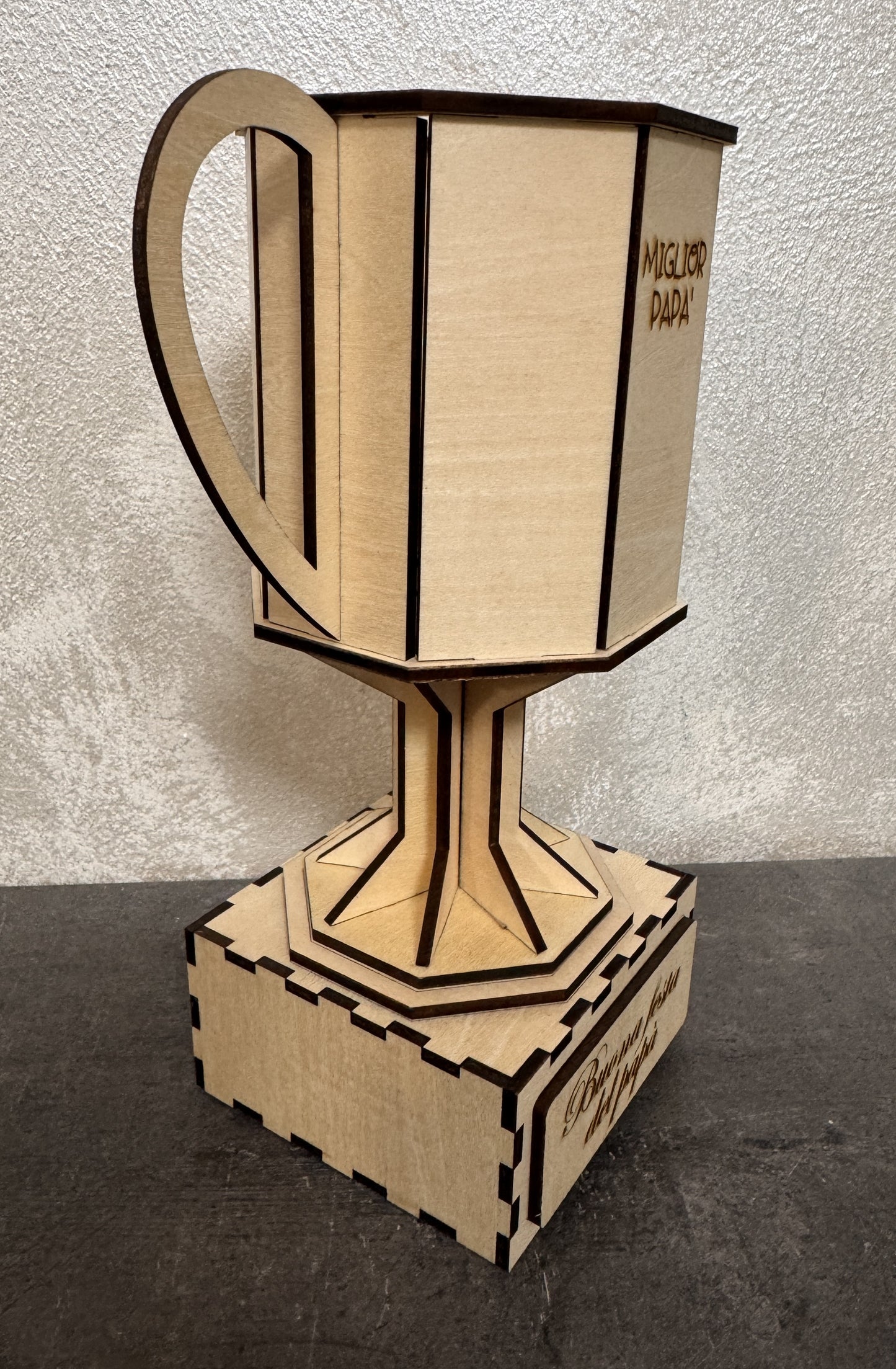Coppa in Legno “Miglior Papà del Mondo”