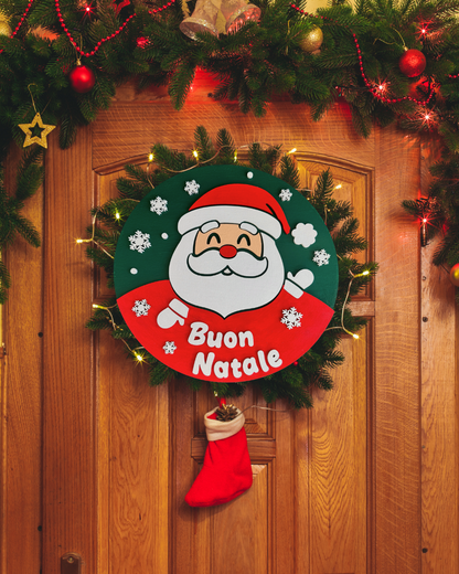 Babbo Natale WallDecor in legno