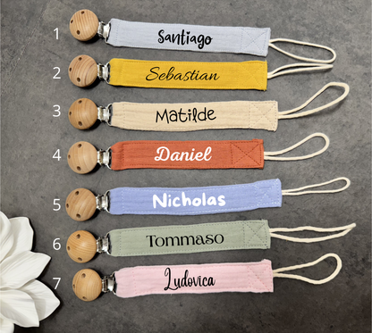 Portaciuccio mussola personalizzato