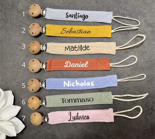 Portaciuccio mussola personalizzato