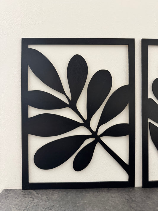 WallDecor Foglie in legno 3D