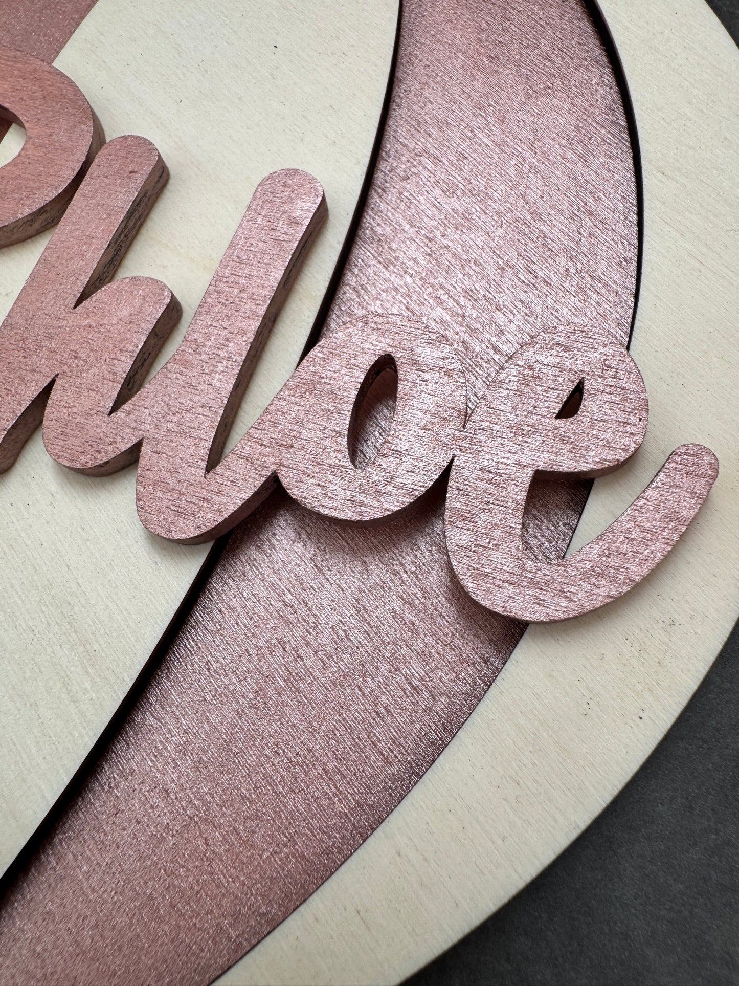 Fiocco nascita Mongolfiera in legno