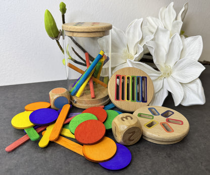 Gioco Montessori “Vasetto delle Forme e dei Colori”