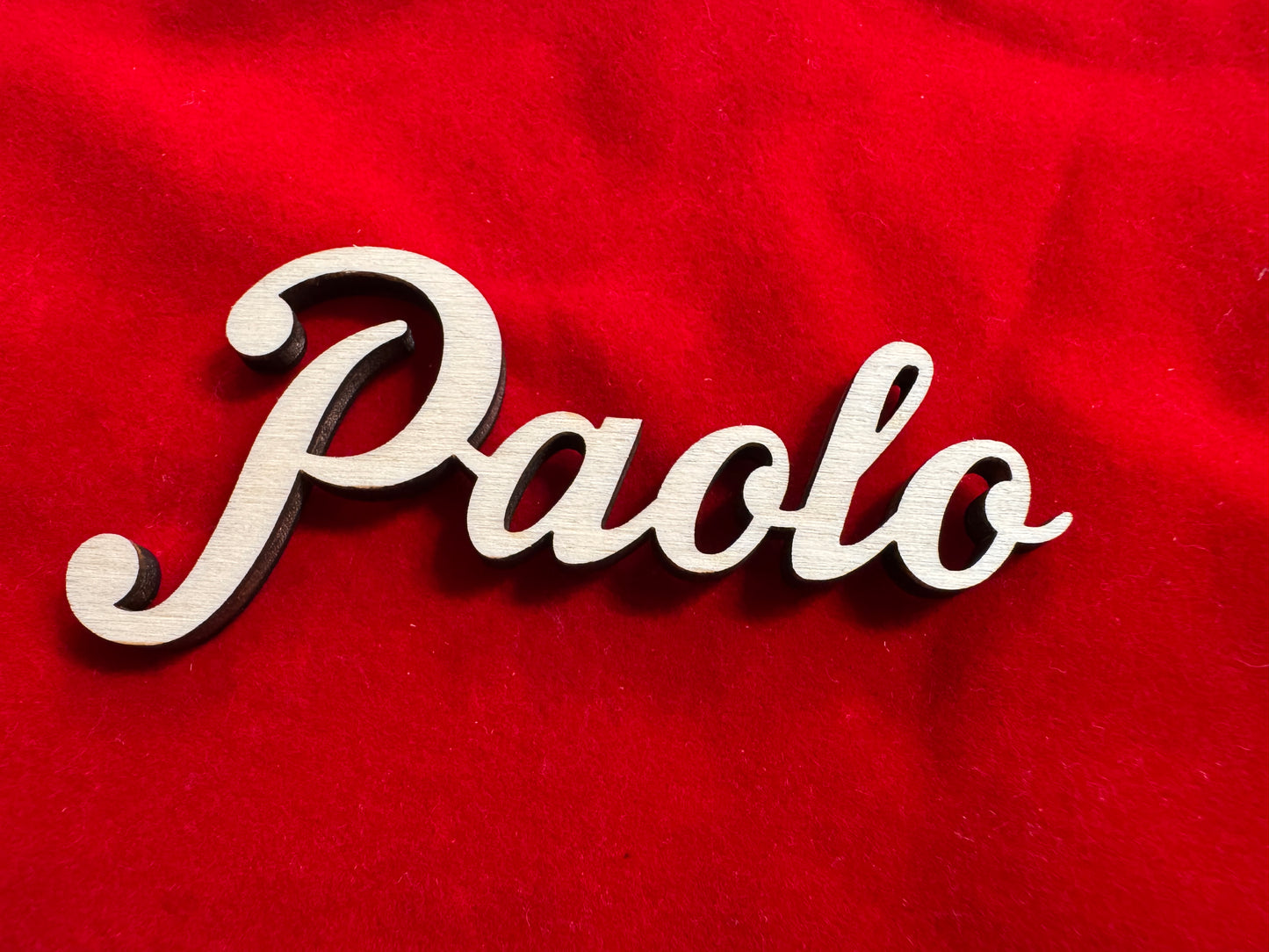 Segnaposto in Legno Personalizzato con Nome