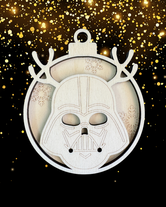Palline di Natale in legno 3D Star Wars
