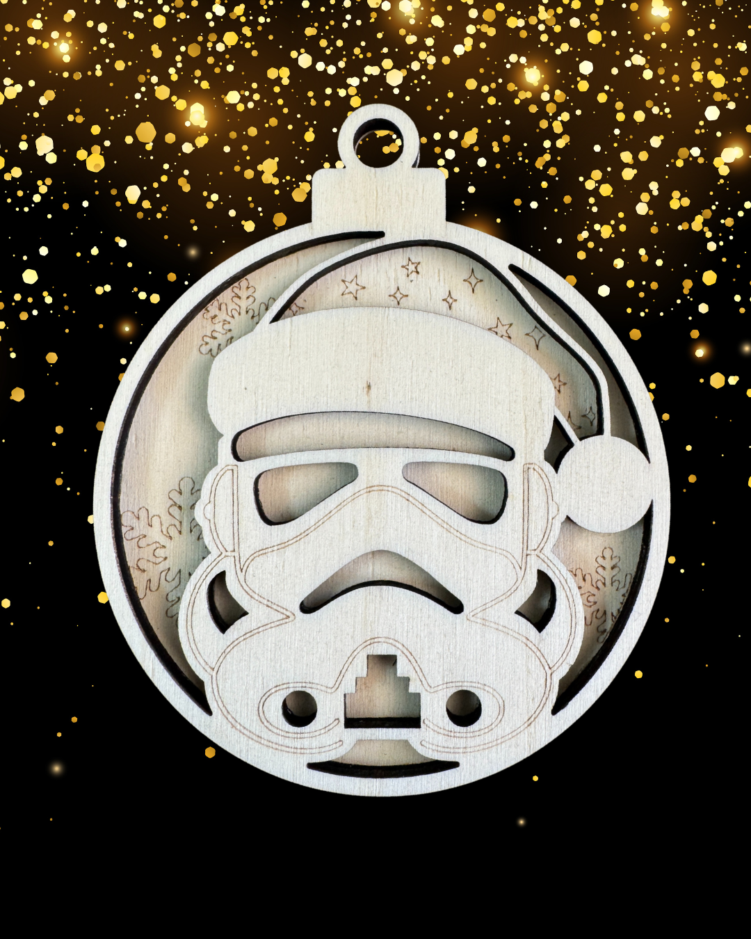 Palline di Natale in legno 3D Star Wars