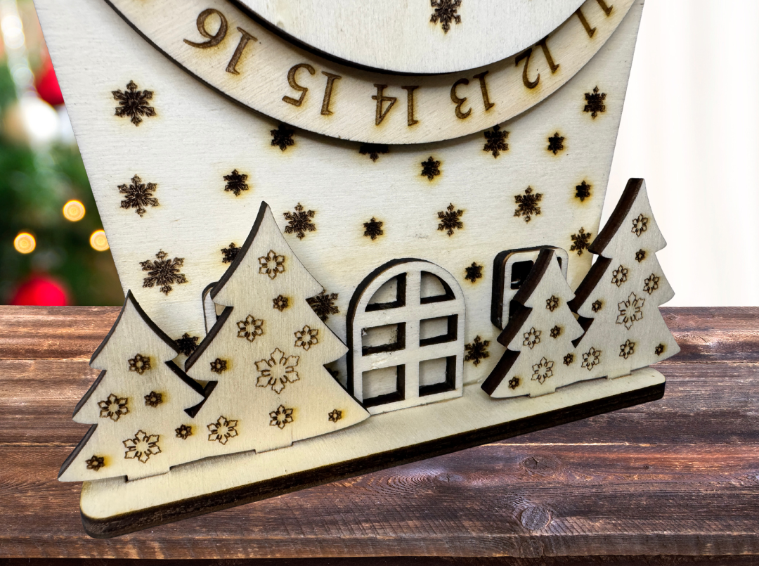 Conto alla Rovescia di Natale in Legno