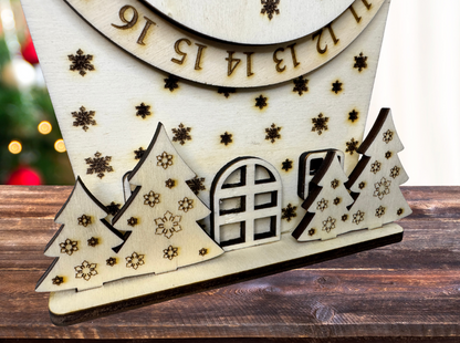 Conto alla Rovescia di Natale in Legno