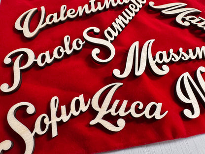 Segnaposto in Legno Personalizzato con Nome