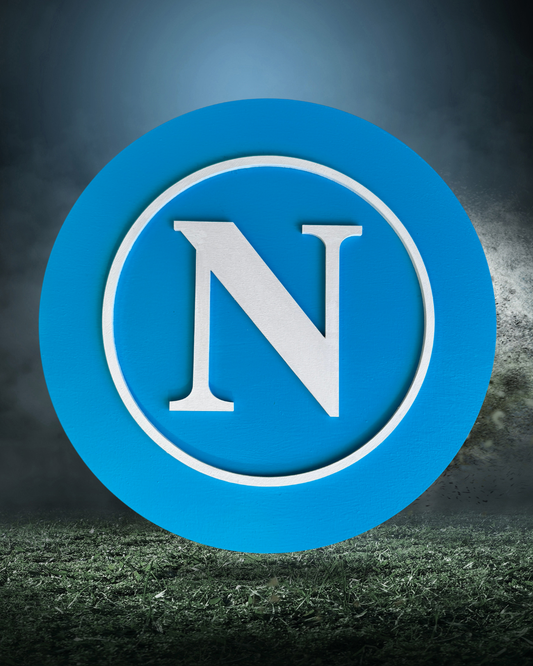 Stemma SSC Napoli in Legno