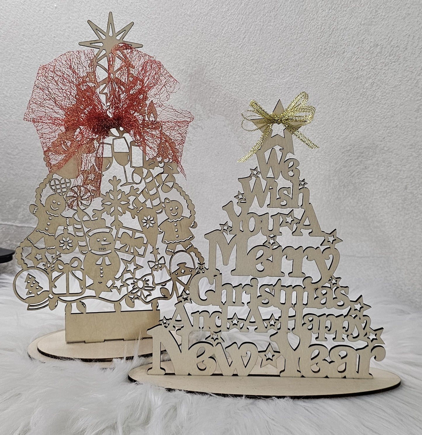 Alberi di Natale in Legno Intagliati