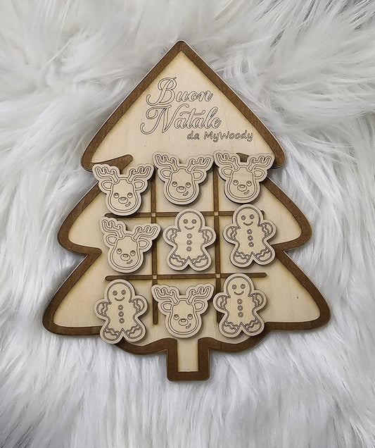 Tris in Legno Natalizio