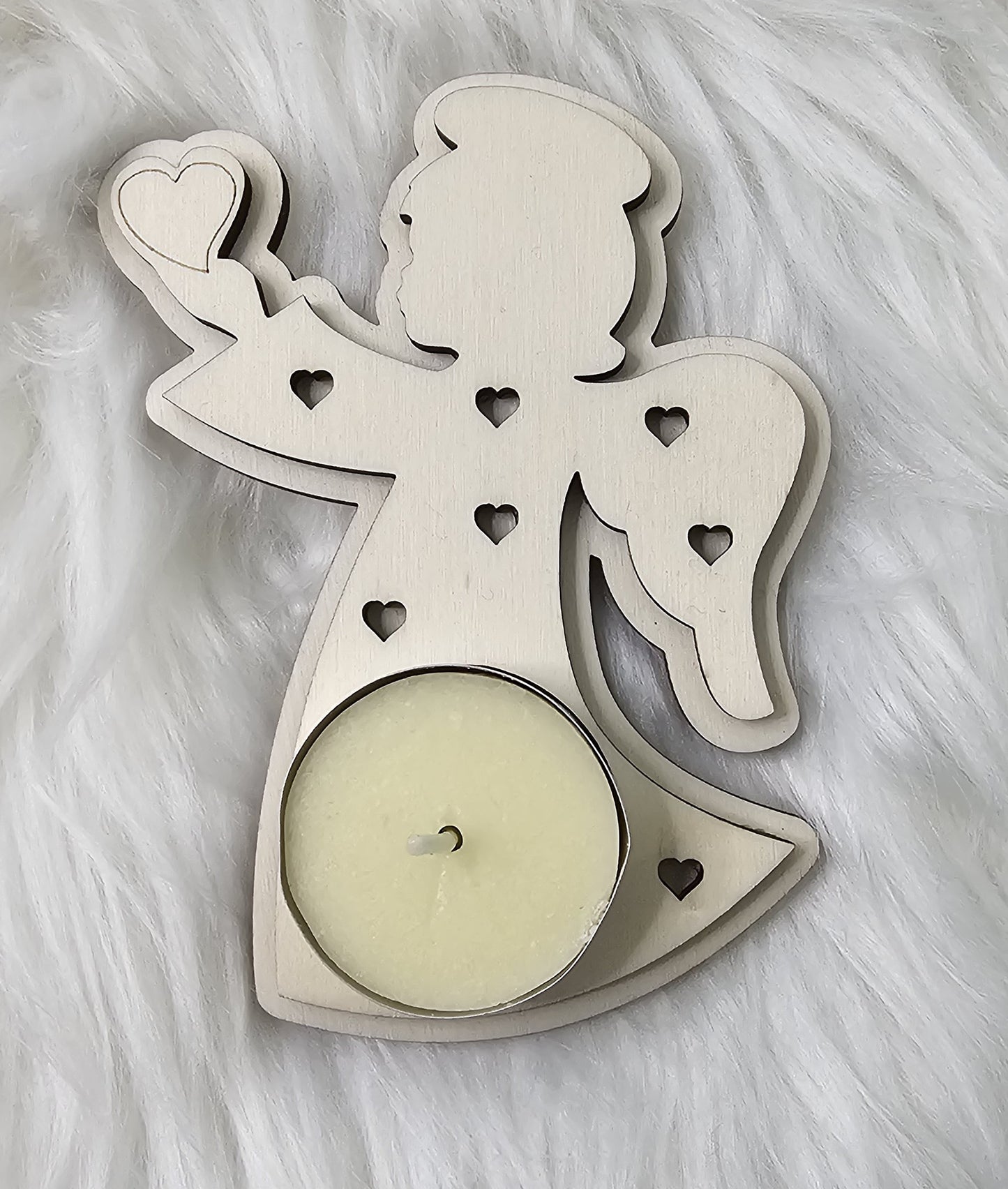 Portacandele Natalizi in Legno