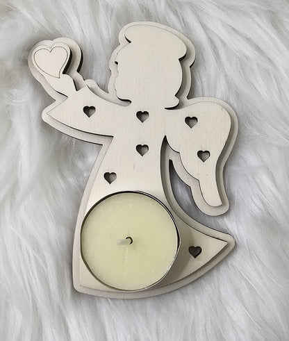 Portacandele Natalizi in Legno