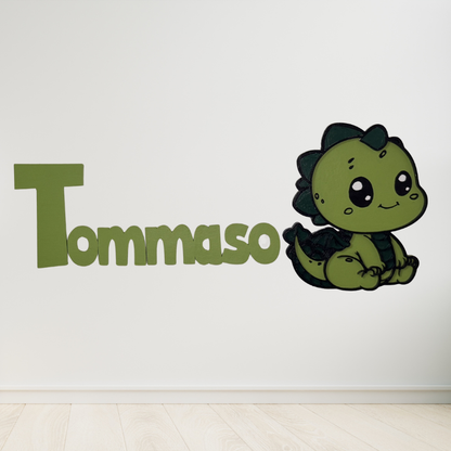 Animaletto 3D in Legno con Nome Personalizzato