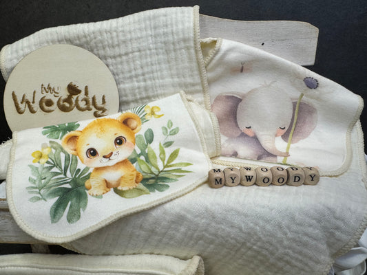 Set 4 panni in mussola di Cotone