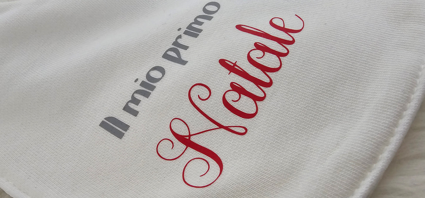 Body e Bavaglino Personalizzati “Il Mio Primo Natale”