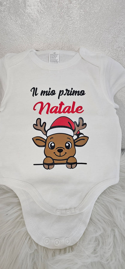 Body e Bavaglino Personalizzati “Il Mio Primo Natale”