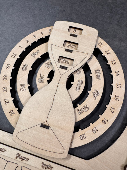 Calendario Personalizzato in legno