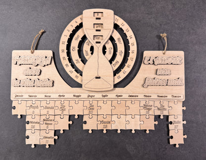 Calendario Personalizzato in legno