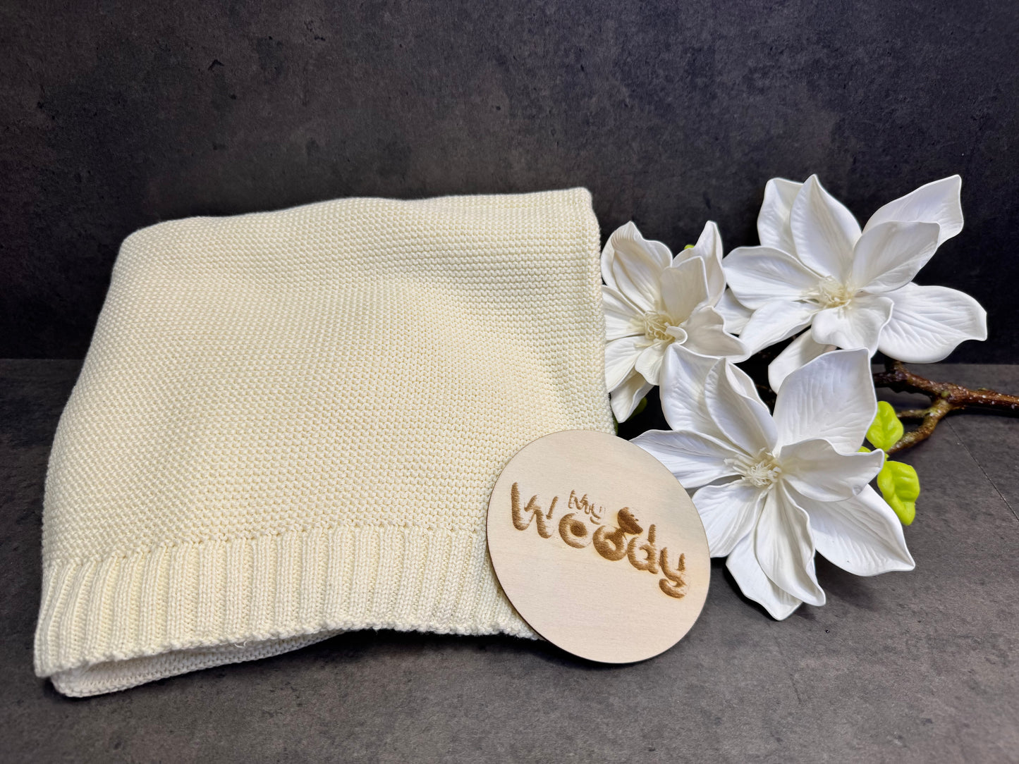 Coperta in Cotone con Personalizzazione Ricamata