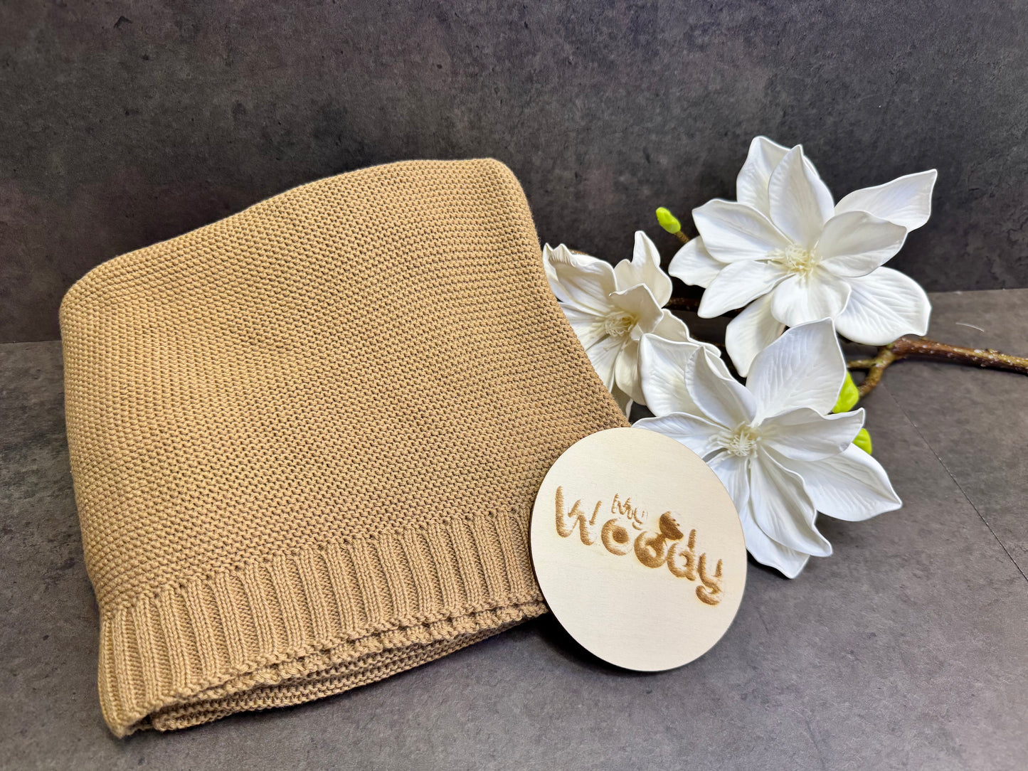 Coperta in Cotone con Personalizzazione Ricamata