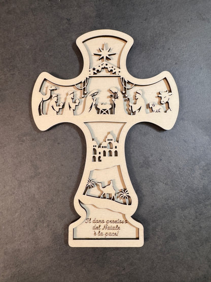 Decorazione natalizia “Il dono prezioso del Natale è la pace”