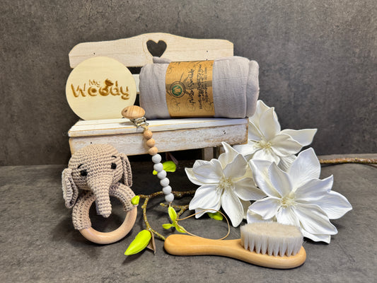 Set Regalo Neonato "Primi Sogni Elefantino"