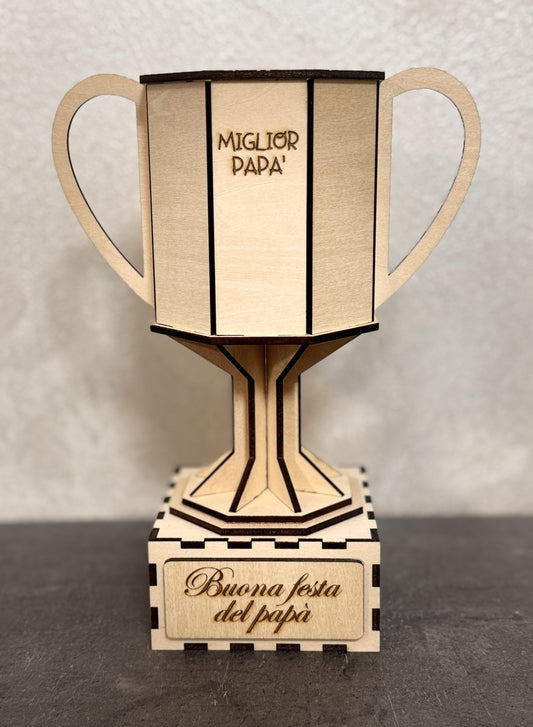 Coppa in Legno “Miglior Papà del Mondo”