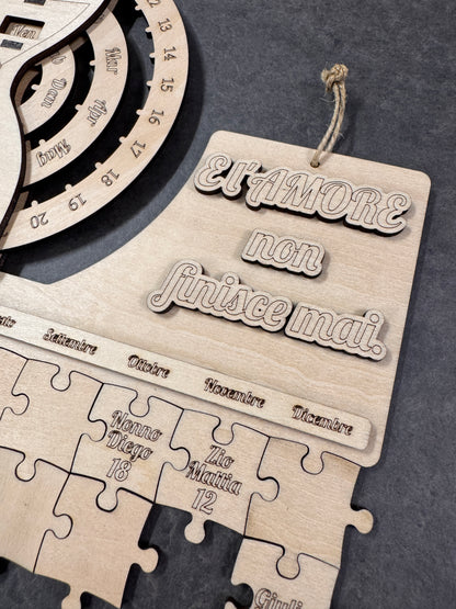 Calendario Personalizzato in legno