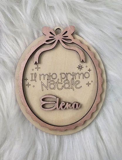Pallina di Natale Personalizzata “Il Mio Primo Natale”