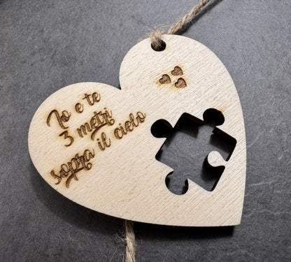 Quadretto in Legno "Love" Personalizzato con Foto Incisa