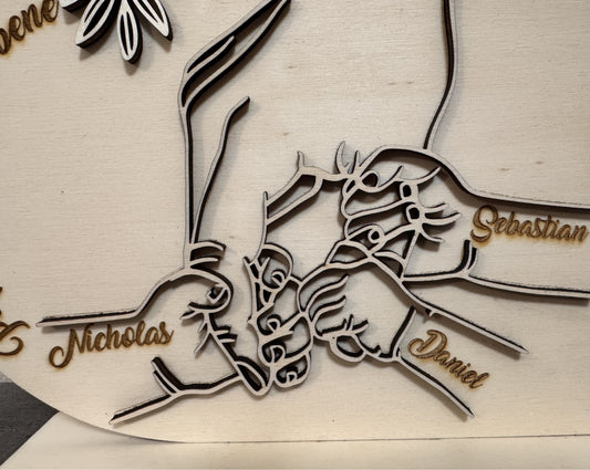 Cuore con Manine Festa del Papà