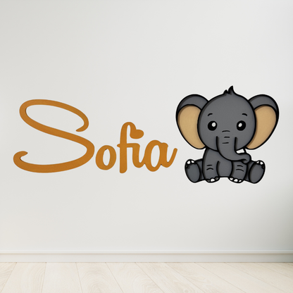 Animaletto 3D in Legno con Nome Personalizzato