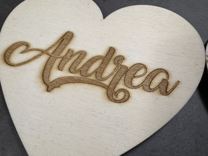 Quadretto in Legno "Love" Personalizzato con Foto Incisa