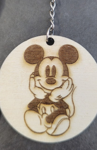 Portachiavi in legno personalizzato con foto