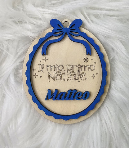 Pallina di Natale Personalizzata “Il Mio Primo Natale”