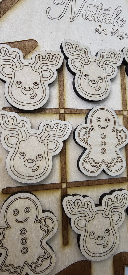 Tris in Legno Natalizio