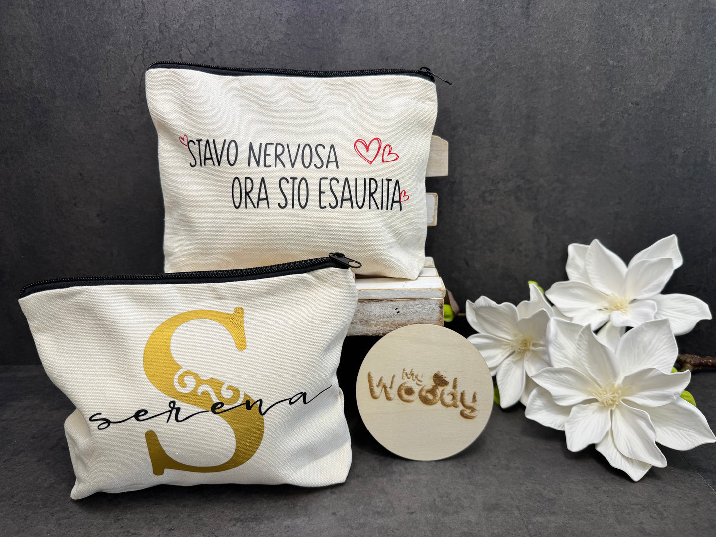 Trousse/Pochette Personalizzata con Nome o Frase