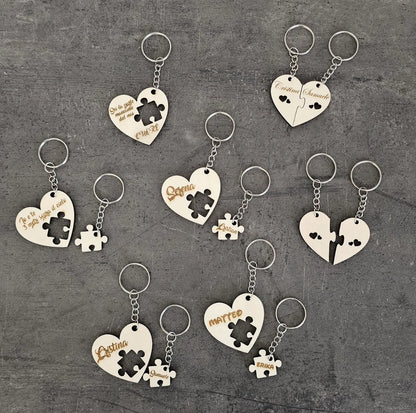 Portachiavi in legno personalizzato con incisione