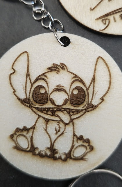 Portachiavi in legno personalizzato con foto